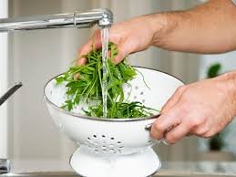 Washing Herbs