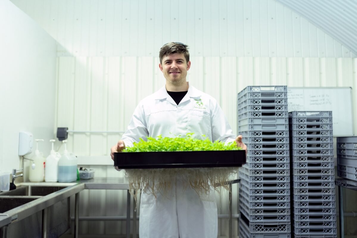 Botanist in a lab