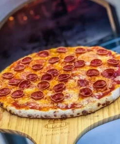 Pepperoni Pizza on a Pizza Peel